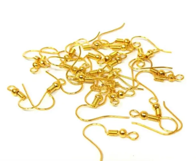 Fish Ear Hooks, In Golden 100 GM