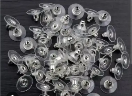 Plastic- Silver Earring Pech 100 GM