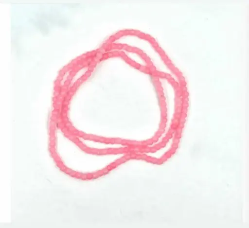 Pink Round 4 mm Glass Bead